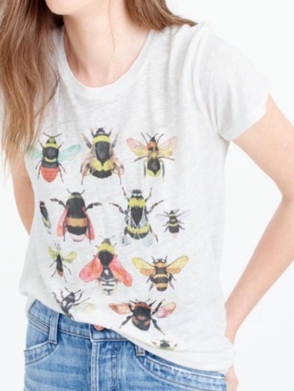 J. Crew Women's For The Xerces Society Collaboration Save The Bees T Shirt XL